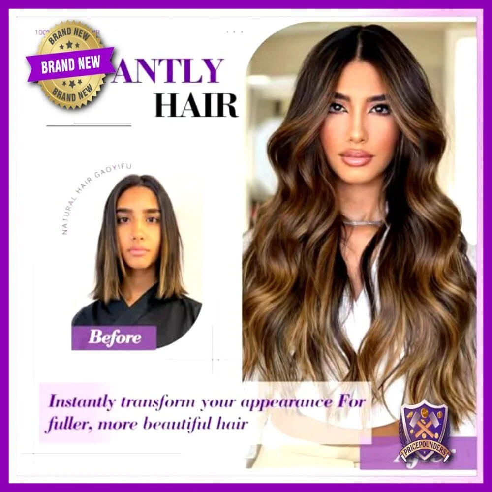 18 Inch Clip In Human Hair Extensions 100g Straight Seamless Double Weft